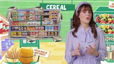 We explored
the origins of box cereal - What Am I Eating? With Zooey Deschanel
