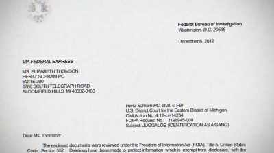 We filed a Freedom of
Information Act request - The United States of Insanity