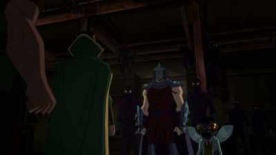 We finally meet face to face. - Batman vs Teenage Mutant Ninja Turtles
