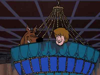 We fooled that goofy ghost this time.
He'll never find us up here. - Scooby-Doo, Where Are You!