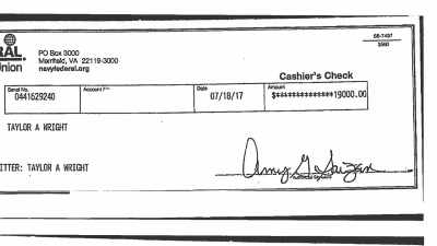 We found a cashier's check - Interrogation Raw