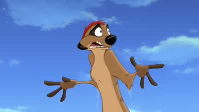 Let's see Gee Simba the good news is we found your daughterThe bad news is we dropped a warthog on her - The Lion King 2: Simba's Pride
