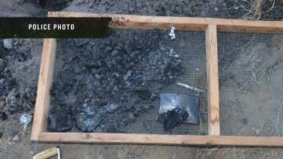 We found pieces of her iPad
in that burn pit. - Buried In The Backyard
