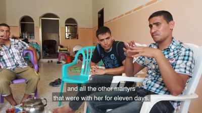 We found my sister but we were terrified,
they were still shooting. - Killing Gaza