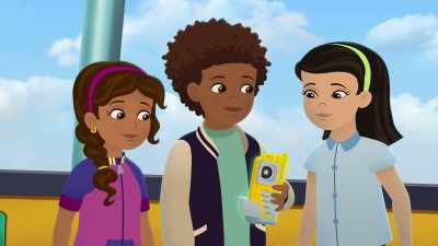 We get to Albuquerque,
and when we can see each other, - The Magic School Bus Rides Again: The Frizz Connection