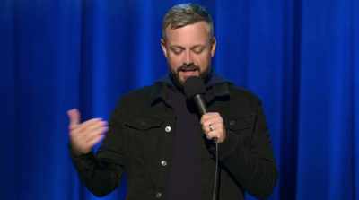 We get in, I go, "I'll get
in the third row." Try to be a good guy. - Nate Bargatze: The Greatest Average American