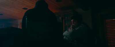 We get the fire going again,
finish off your snacks, and then... - Snow Falls