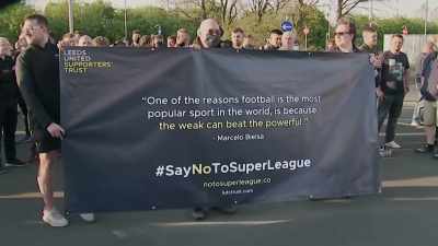 We were getting contacted by Leeds
supporter groups who were saying, - Super Greed: The Fight for Football
