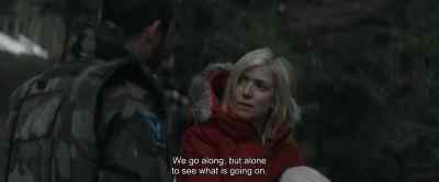 We go along, but alone
to see what is going on. - War of the Worlds