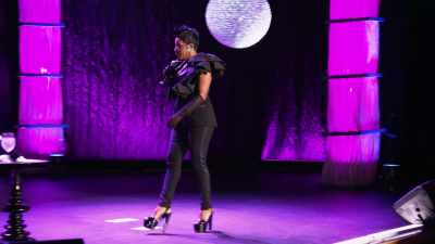We got a black and blue division
for bitch-ass niggas, men. - Sommore: Queen Chandelier