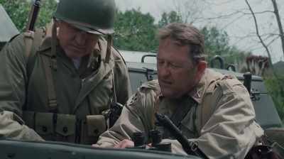 We got German forces right
here that are plummeting us - Iron Cross: The Road to Normandy