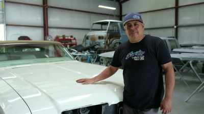 We got our '71 Oldsmobile
in the bodywork area. - Shorty's Dream Shop
