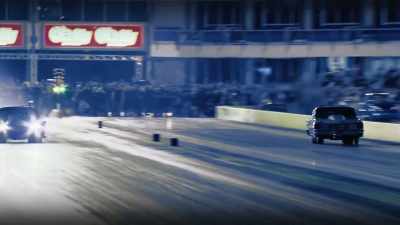 We got out about 300 foot, and
it started going towards the wall. - Street Outlaws No Prep Kings Team Attack