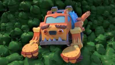 We gotta find Larry, fast! [whimpers] - Mighty Monsterwheelies