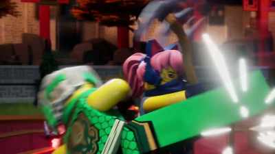 We gotta keep Nokt and Rox
from getting to that Monastery - LEGO Ninjago: Dragons Rising