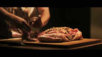 We gotta make it look like a turkey again,
not flattened roadkill. - Grotesquerie