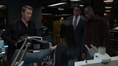 We have a camera
in your button and a mic, - The Blacklist