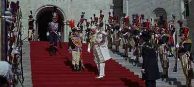 - We have a guest. Welcome him.
-  Jawohl,> Your Excellency! - Chitty Chitty Bang Bang