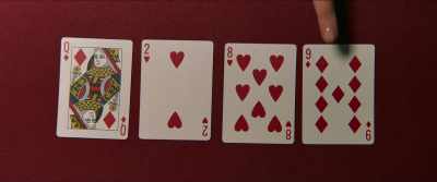 We have a straight
or a possible flush draw on both. - Poker Face