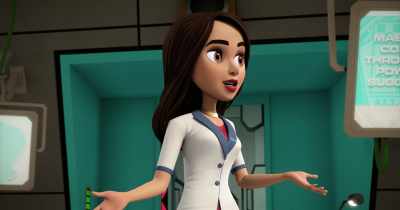 We have a substitute teacher
for Professor Lindeman - Spy Kids: Mission Critical