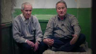 We have beds like this three to a cell, number 55. - KGB - The Sword and the Shield