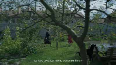 We have bees over here to provide our honey. - The Zone of Interest