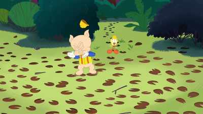 We have
Big Feet's footprints
as evidence. - Bugs Bunny Builders