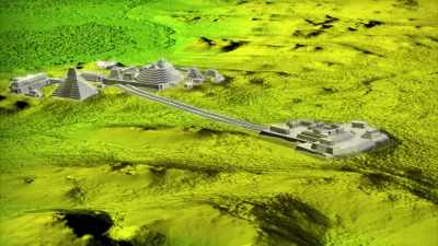 We have that road over there, - Lost Treasures of the Maya
