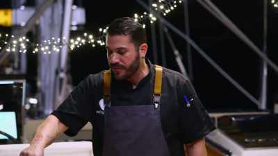 We have spaghetti strawberry
with kiwi, - Below Deck Sailing Yacht