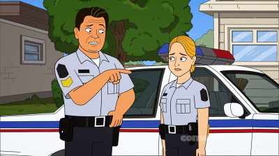 - We haven't checked his house.
- Put it on the list. - Corner Gas Animated