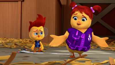 We haven't found a single clue
about his missing costume. - The Chicken Squad