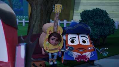 We were having fun
trick-or-treating as - Firebuds