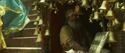 We hide our identity and blended
in with the folk here. - Shamshera