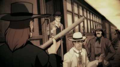 We hijack
the train at Sweetwater, - Justice League: Warworld