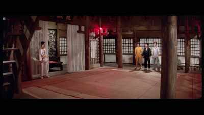 'We immediately see this as Ji Han-jae
emerges behind a ghostly, white veil - The Final Game of Death