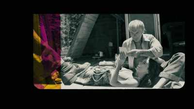 We were in an "A"-frame cabin
out in the wilderness. - My Psychedelic Love Story