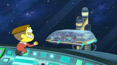 We were just getting a ride in
the hotel's courtesy shuttle. - Big City Greens the Movie: Spacecation
