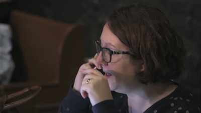 We just had, um,
Leigh Maddern over here - Game of Thrones: The Last Watch