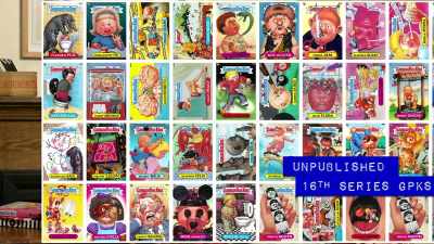 We just kept going on it.
Working on, up through series 16 - 30 Years of Garbage: The Garbage Pail Kids Story