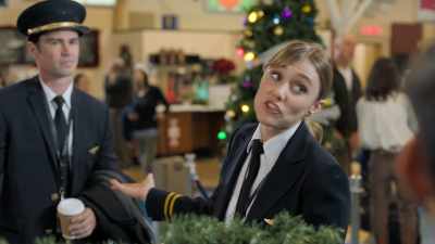 We just met, at security. - Grounded for Christmas