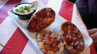  We just sat there and ate
 potato skins and talked, - #TextMeWhenYouGetHome