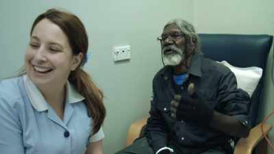 We were just talking about the bowel
motions, if they were regular - My Name Is Gulpilil