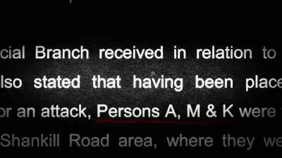 We know from the report - No Stone Unturned