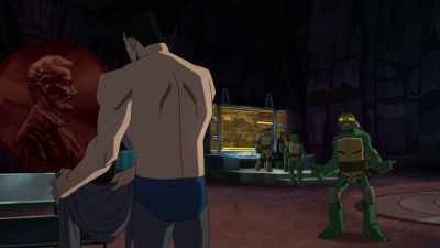 We know your secret identity now.
Our team up has been cemented. - Batman vs Teenage Mutant Ninja Turtles