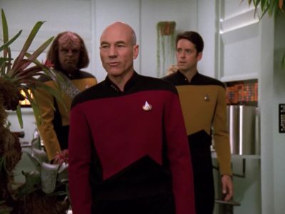 We know you've been on this ship
for some time now, - Star Trek: The Next Generation