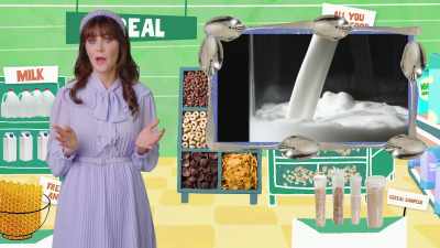 We learned the whole truth
about milk - What Am I Eating? With Zooey Deschanel