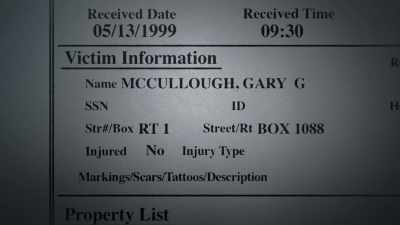 We left and I had Gary McCullough entered
as a missing person. - Unsolved Mysteries
