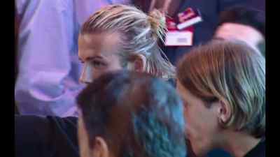 We let him know that we were there - Beckham
