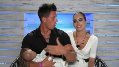 We were looking forward
to spending our first night - Love Island