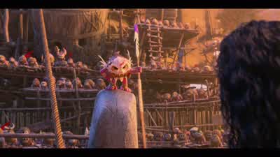 What? We made a deal. We take out the clam, and then you're helping us get to Motufetü. You are smal - Moana 2